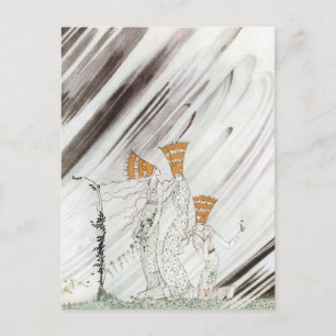 Drei Prinzessinnen im Blauen Berg von Kay Nielsen Postkarte