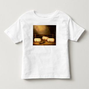Drei Prize Schweine außerhalb eines Schweinestall Kleinkind T-shirt
