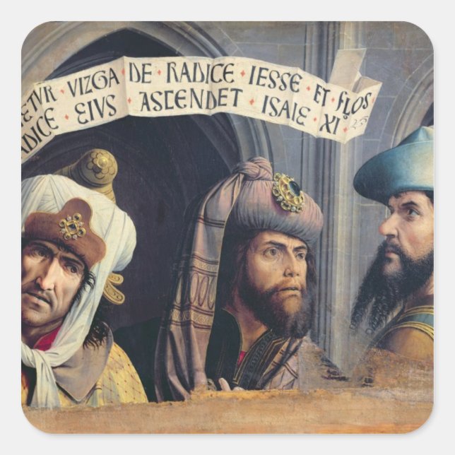 Drei Propheten, Provence-Schule Quadratischer Aufkleber (Vorderseite)
