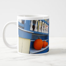 Drei Pumpkins auf einem Schritt - Martha's Vineyar