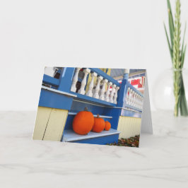 Drei Pumpkins auf einem Schritt - Martha's Vineyar Karte