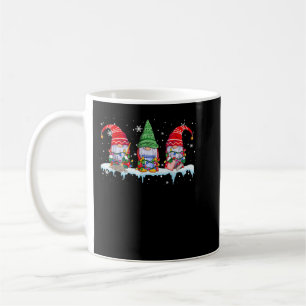 Drei Reinigungstube Funny Christmas Lights Gnome Kaffeetasse