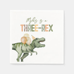 Drei-Rex-Party-Papier Napkins Serviette