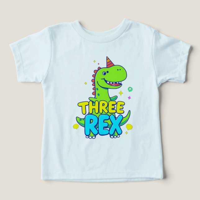 Drei Rex-T - Shirt: Die Rose des Dreierns! (Design Vorderseite)