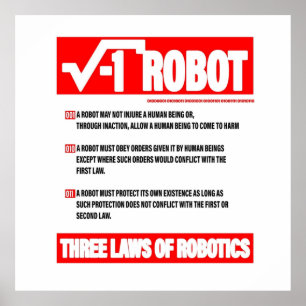 DREI ROBOTIKGESETZE POSTER