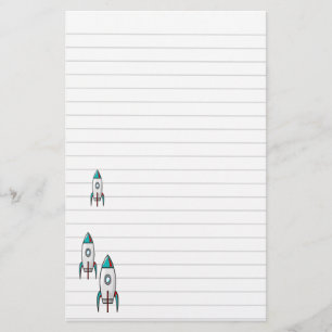 Drei Rocketschiffe und -linien Briefpapier