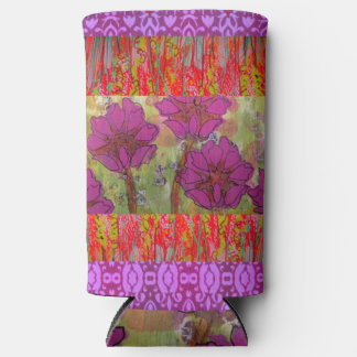 Drei rosa Blume 2 Selters Dosenkühler