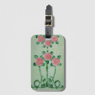 Drei rosa Roses Thunder_Cove Gepäckanhänger