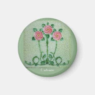 Drei rosa Roses Thunder_Cove Magnet