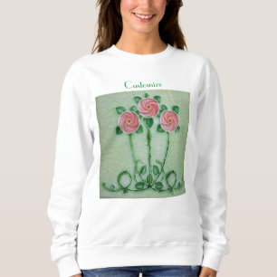 Drei rosa Roses Thunder_Cove Sweatshirt