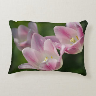 Drei rosa Tulpen Kissen