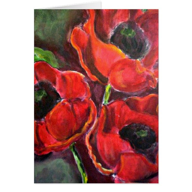 Drei rote Poppies (Vorne)