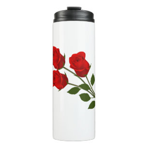 Drei Rote Rosen Thermosbecher