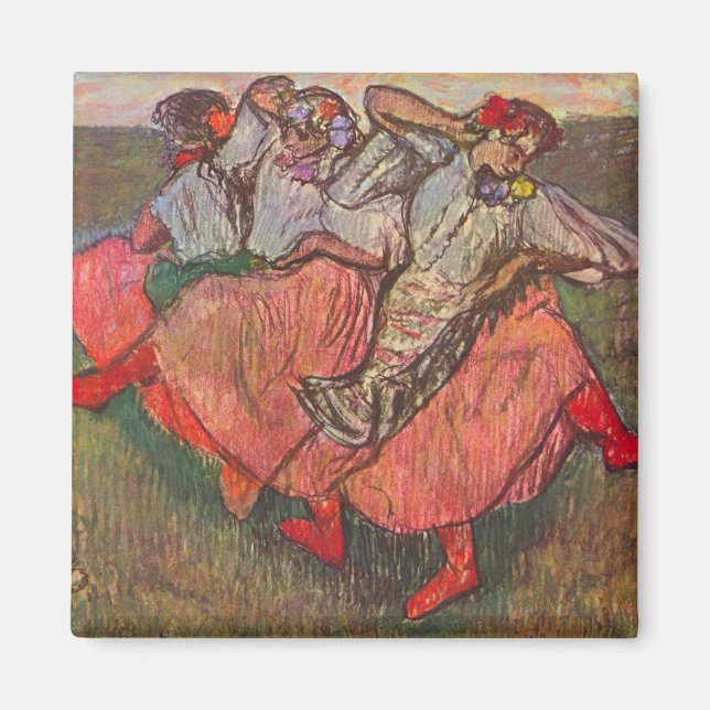 Drei russische Tänzer von Edgar Degas Magnet (Vorne)