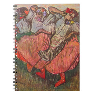 Drei russische Tänzerinnen von Edgar Degas Notizblock