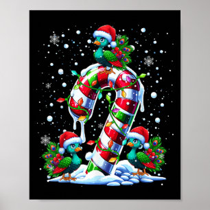 Drei Santa Peas auf Candy Cane Weihnachtskids Todd Poster