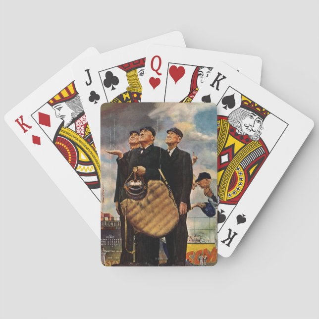 Drei Schiedsrichter Spielkarten (Rückseite)