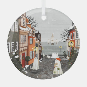 Drei Schiffe Ornament Aus Glas