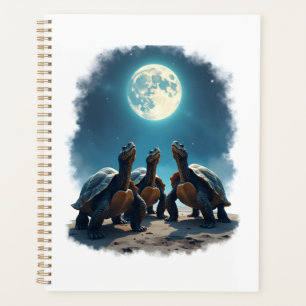 Drei Schildkröten heulen am Mond-Wildlife-Berg Tur Planer