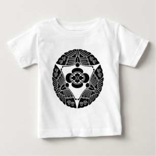 Drei Schmetterlinge mit Mokko Baby T-shirt