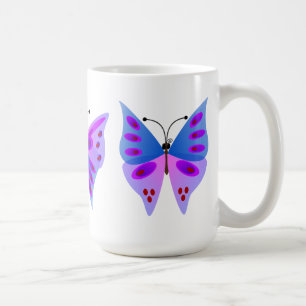 Drei Schmetterlinge Tasse
