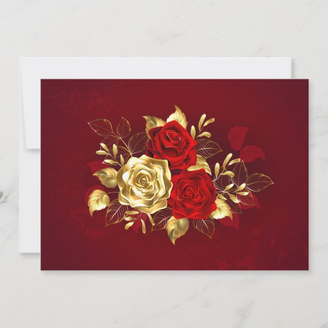 Drei Schmuckstücke Rose (Vorderseite)