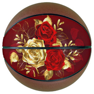 Drei Schmuckstücke Rose Basketball