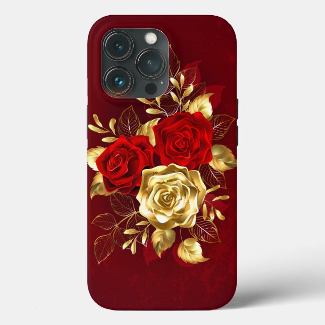 Drei Schmuckstücke Rose Case-Mate iPhone Hülle (Rückseite)