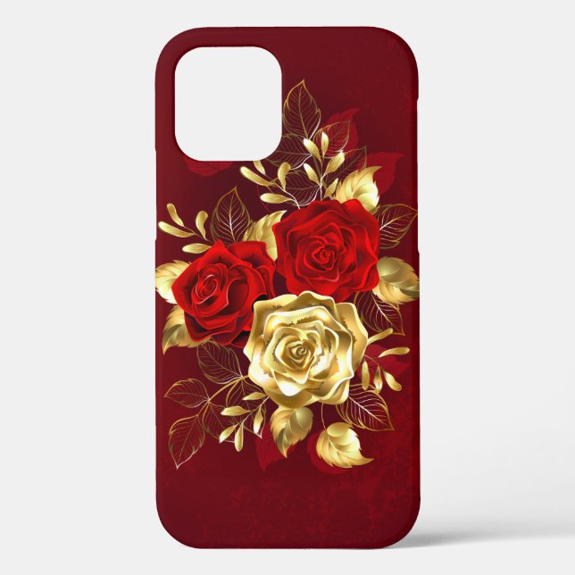 Drei Schmuckstücke Rose Case-Mate iPhone Hülle (Rückseite)