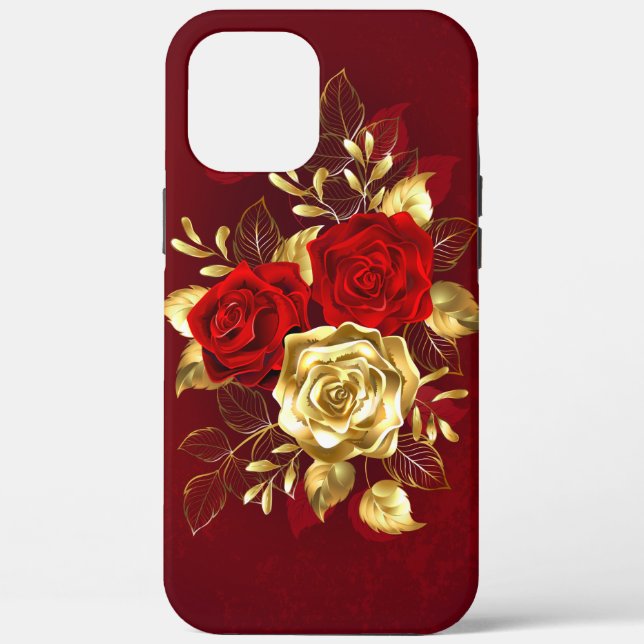 Drei Schmuckstücke Rose Case-Mate iPhone Hülle (Rückseite)