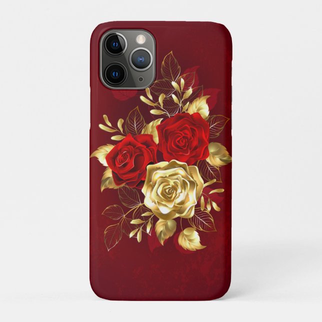 Drei Schmuckstücke Rose Case-Mate iPhone Hülle (Rückseite)