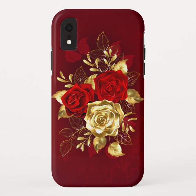 Drei Schmuckstücke Rose Case-Mate iPhone Hülle (Rückseite)