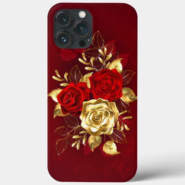 Drei Schmuckstücke Rose Case-Mate iPhone Hülle (Rückseite)