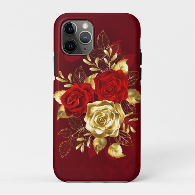 Drei Schmuckstücke Rose Case-Mate iPhone Hülle (Rückseite)