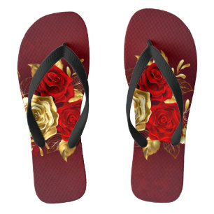 Drei Schmuckstücke Rose Flip Flops