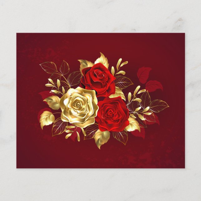 Drei Schmuckstücke Rose Flyer (Vorne)