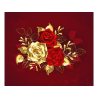Drei Schmuckstücke Rose