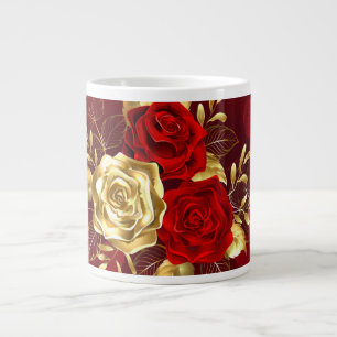 Drei Schmuckstücke Rose Jumbo-Tasse