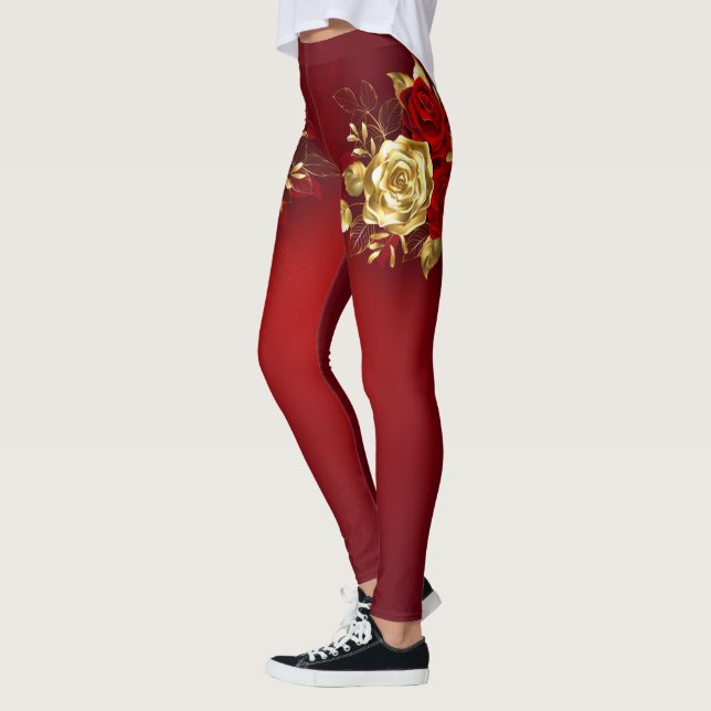 Drei Schmuckstücke Rose Leggings (Links)