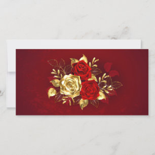 Drei Schmuckstücke Rose Save The Date