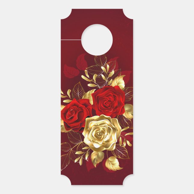Drei Schmuckstücke Rose Türanhänger (Vorderseite)