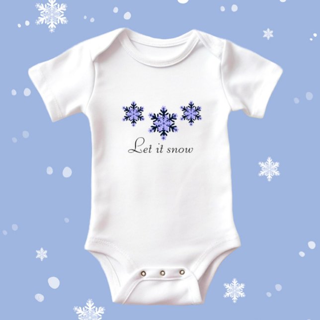 Drei Schneeflocken Baby Strampler (Von Creator hochgeladen)