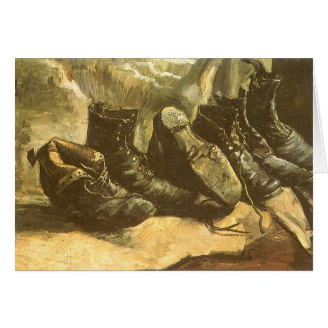 Drei Schuhpaare von Vincent van Gogh (Vorderseite (Horizontal))