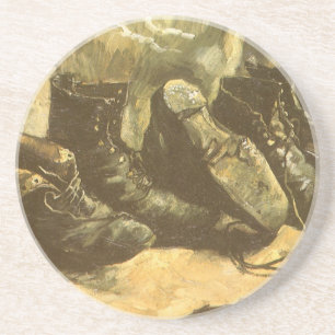 Drei Schuhpaare von Vincent van Gogh Sandstein Untersetzer