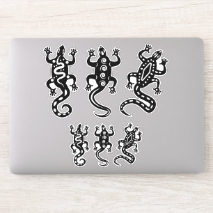 Drei schwarze Eidechsen Thunder_Cove Südwestart Aufkleber