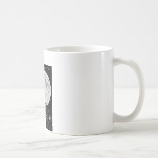 Drei schwarze Katzen und der Mond Tasse