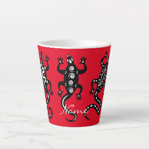 Drei schwarze Lizards Thunder_Cove Südwest Style Milchtasse
