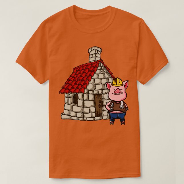 Drei Schweineziegelkostüme zu Halloween T-Shirt (Design vorne)
