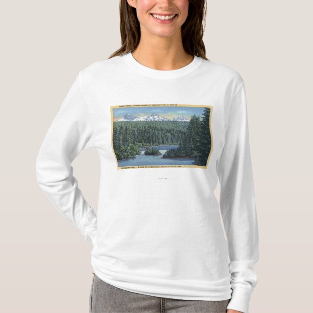 Drei Schwester-Berge nahe verbiegen ODER von Scott T-Shirt (Vorderseite)