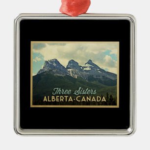 Drei Schwestern Alberta Kanada Ornament Aus Metall